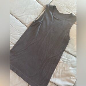 Women’s Black Ribbed Tank